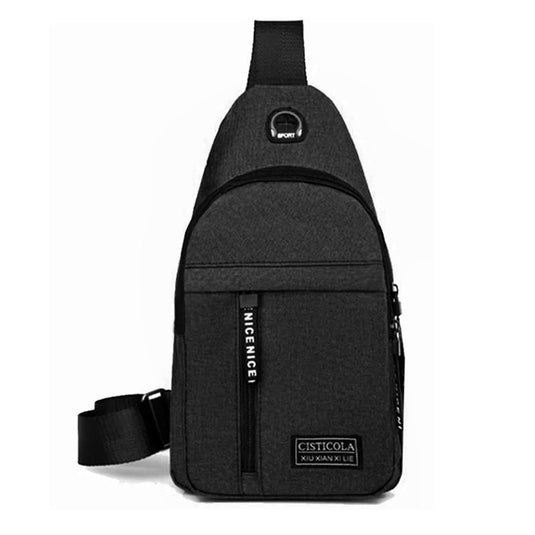 Luxury men's back bag  For school and university use Placed on one shoulder It has a mobile charger 15 colors
