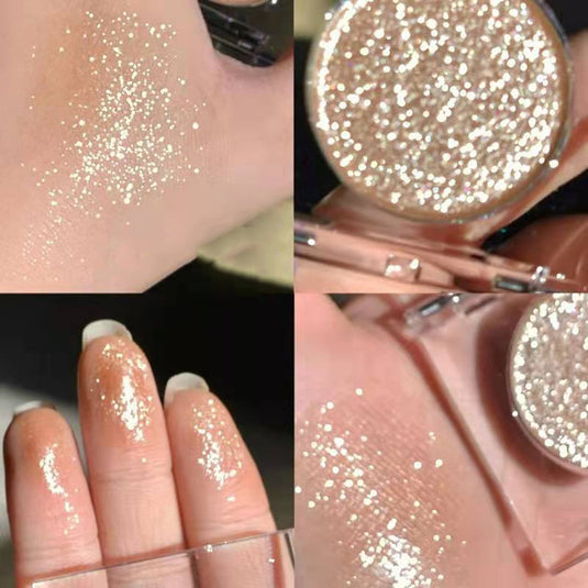 Gorgeous shimmer diamond eyeshadow palette, long lasting shine and can be used as highlighter