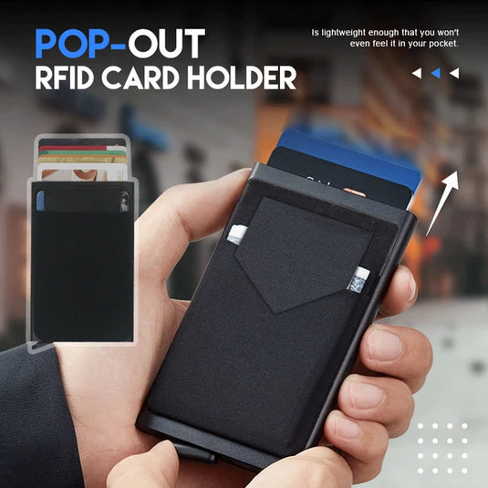 smart wallet Fits all your cards made of steel All colors are there
