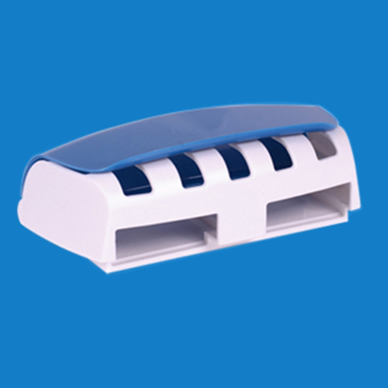 Load image into Gallery viewer, Automatic Toothpaste Dispenser, Toothbrush Holder Set, Dustproof and Sticky Suction, Wall-mounted Bathroom Toothpaste Squeezer
