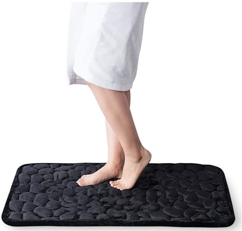Load image into Gallery viewer, Bath mat, for drying feet, non-slip, patterned pebbles 8_colors.
