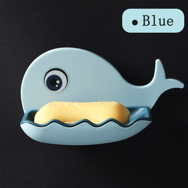 Load image into Gallery viewer, Wall-mounted soap dish for the bathroom or kitchen in the shape of a whale to complete the elegance of the house
