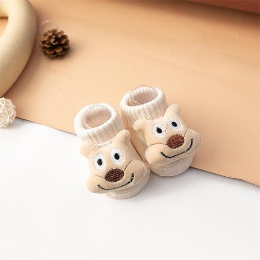 Newborn baby socks. soft cotton anti slip cute animal shapes