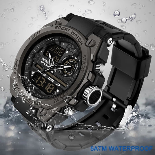SANDA 2022 Men's Watches Top Brand, Sport Watch, Water Resistant 10_colors