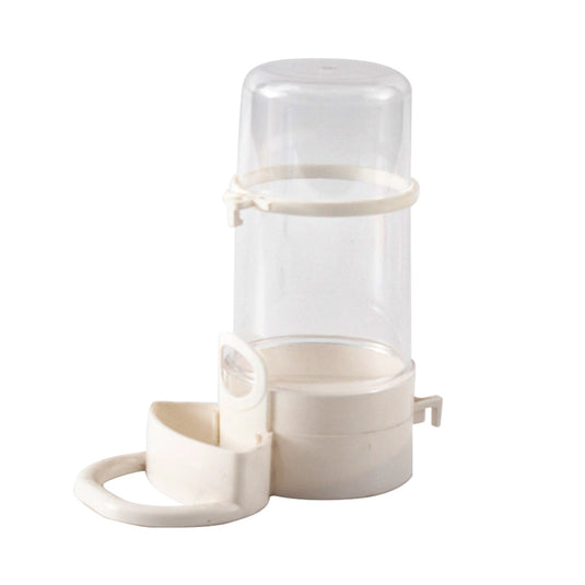 Small animal food and water dispenser Your bird can drink from it Two colors: black and white