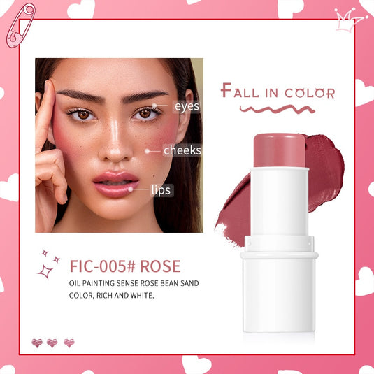 6 colors waterproof highlighter stick glitter contour, face bronzer, shimmer blush