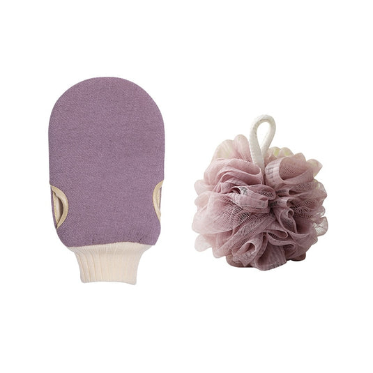3 pieces of body lotion Soft, long to clean the back, and worn with the palm to exfoliate the skin 5_colors.