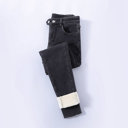 ZOENOVAJeans For Women beautiful ،latest fashion Velvet and warm in winter 8 colors