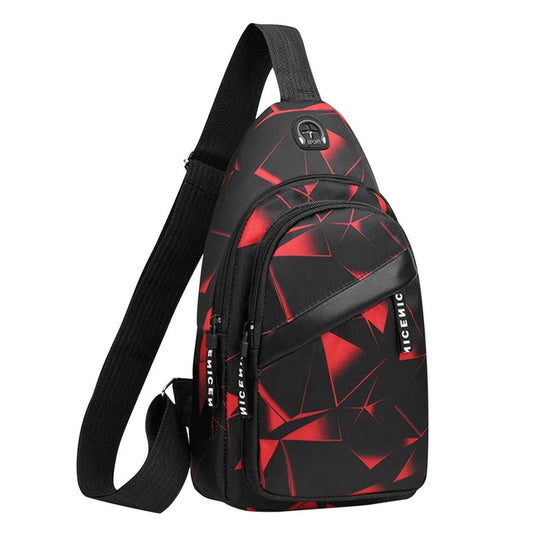 Luxury men's back bag  For school and university use Placed on one shoulder It has a mobile charger 15 colors