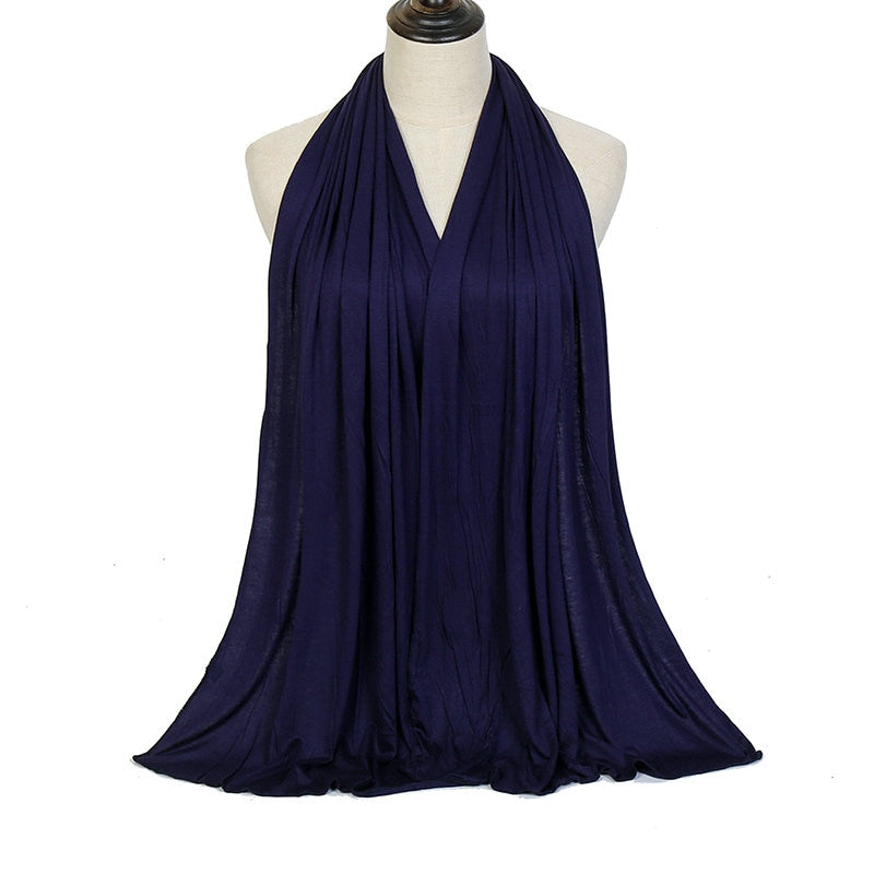 Load image into Gallery viewer, Cotton jersey scarf and veil Suitable for Muslim women soft and cottony elegant and covert all the colors
