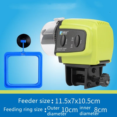 Load image into Gallery viewer, fish feeding device 2in 1 smart automatic Placed in the tank to feed the fish permanently
