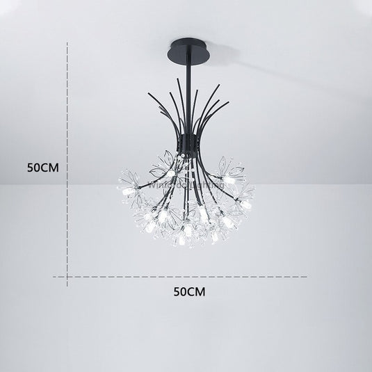 Luxurious chandelier for your home from crystal Latest shapes 2022 Two colors black and white