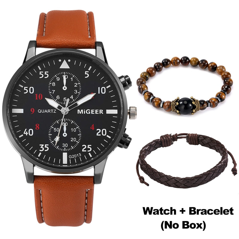 Load image into Gallery viewer, Men's watch proud, business men and occasions. Sora of controversy brown Comes with matching watch accessories
