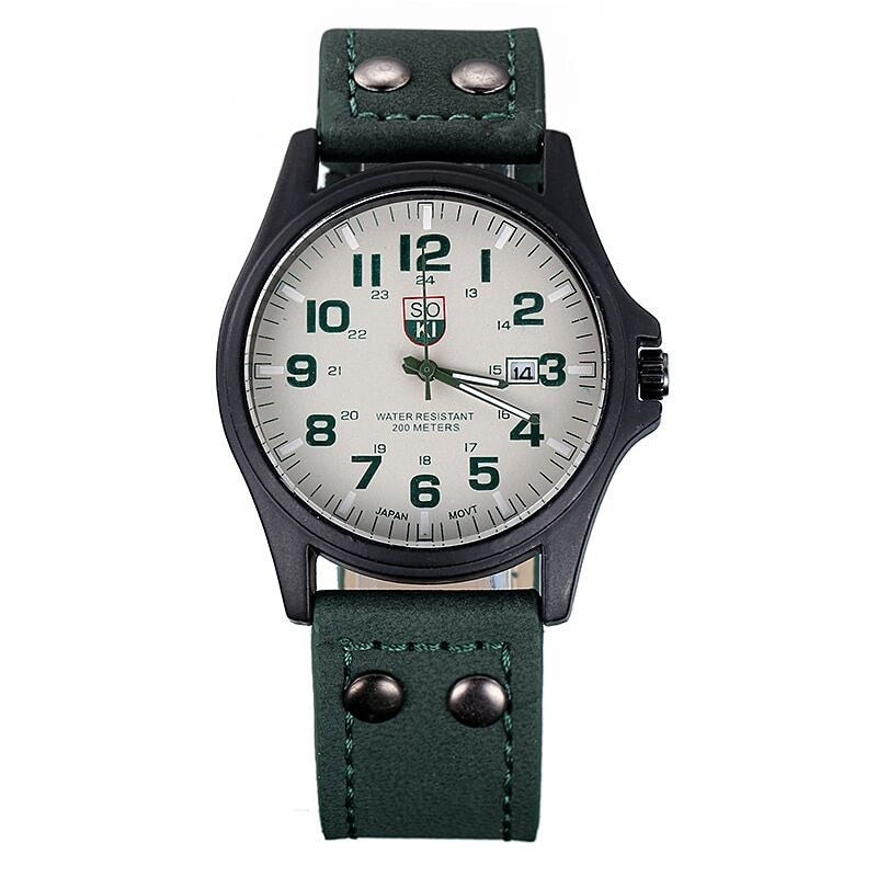 Load image into Gallery viewer, 2022 Vintage Classic Watch Men Watches Stainless Steel Waterproof Date Leather Strap Sport Quartz Army relogio masculino reloj
