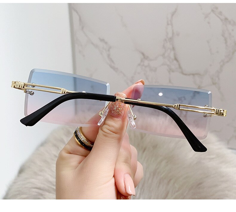 Load image into Gallery viewer, Women's sunglasses 2022 The most luxurious and latest fashion Square lens without frame
