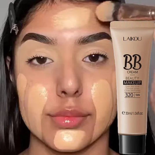 Waterproof Foundation Concealer Makeup BB Cream Long Lasting Full Coverage Acne Marks Natural Women Face Cosmetic 3 Colors