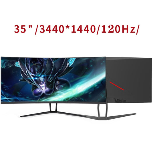 TITAN ARMY 35 inch 3440*1440 resolution curved screen free sync 21:9 ultra wide band fish screen 4K gaming monitor 120HZ