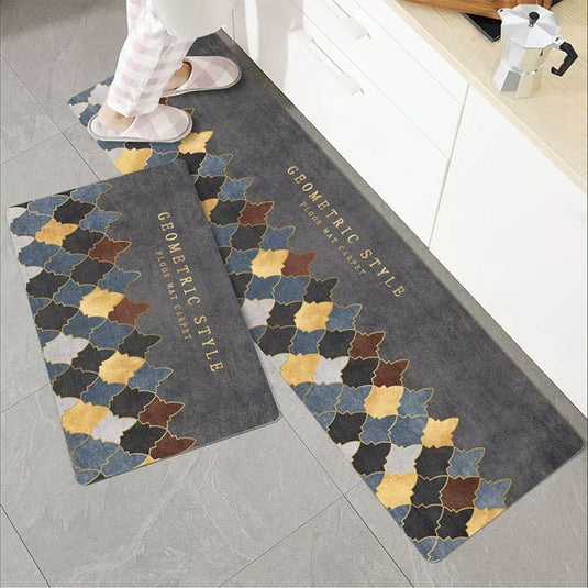 Fashion simple Scandinavian style kitchen rug