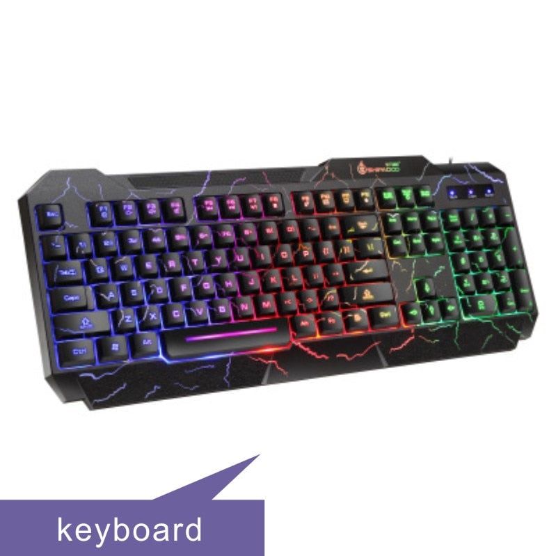 Load image into Gallery viewer, RGB Backlit Gaming Gamer Keyboard For PC Computer Desktop Laptop LED Luminous Mechanical Waterproof USB Wired Ergonomic Keyboard
