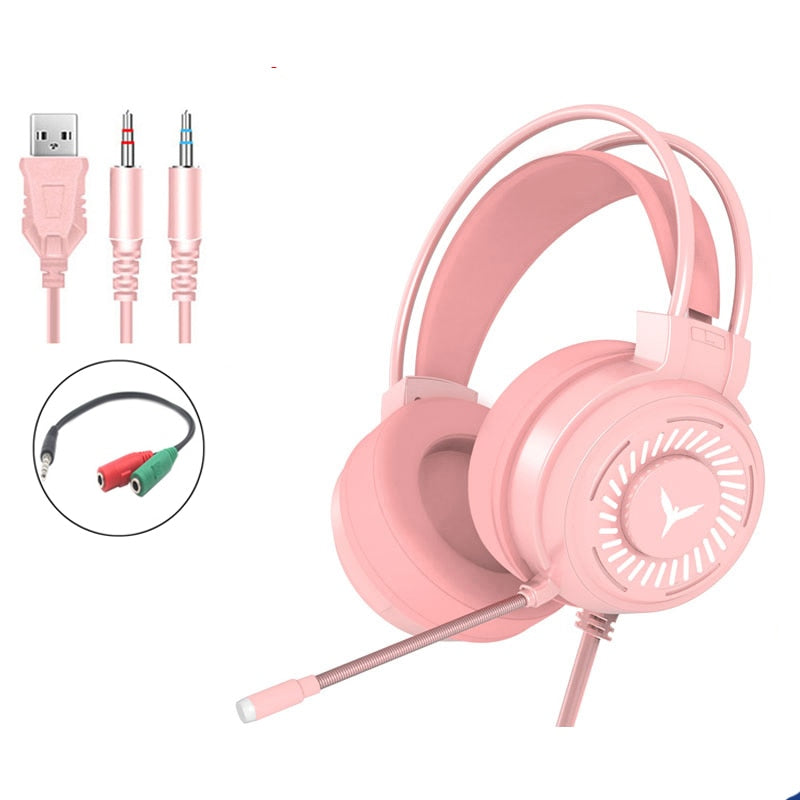 Load image into Gallery viewer, Great gaming headphones RGB lights To salivate and listen to music Soundproof, and with microphone for communication
