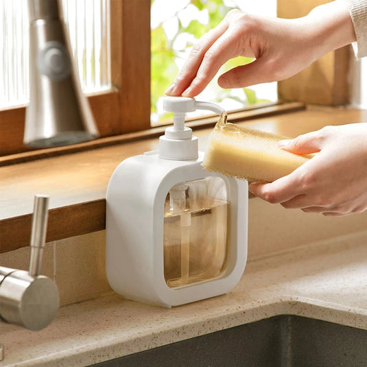 Bottle with pump, shower gel is placed inside and can be refilled It looks beautiful and makes your life easier.