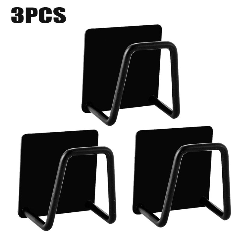 Load image into Gallery viewer, Non-rust aluminum sponge holder stick in the wall Suitable for home decoration
