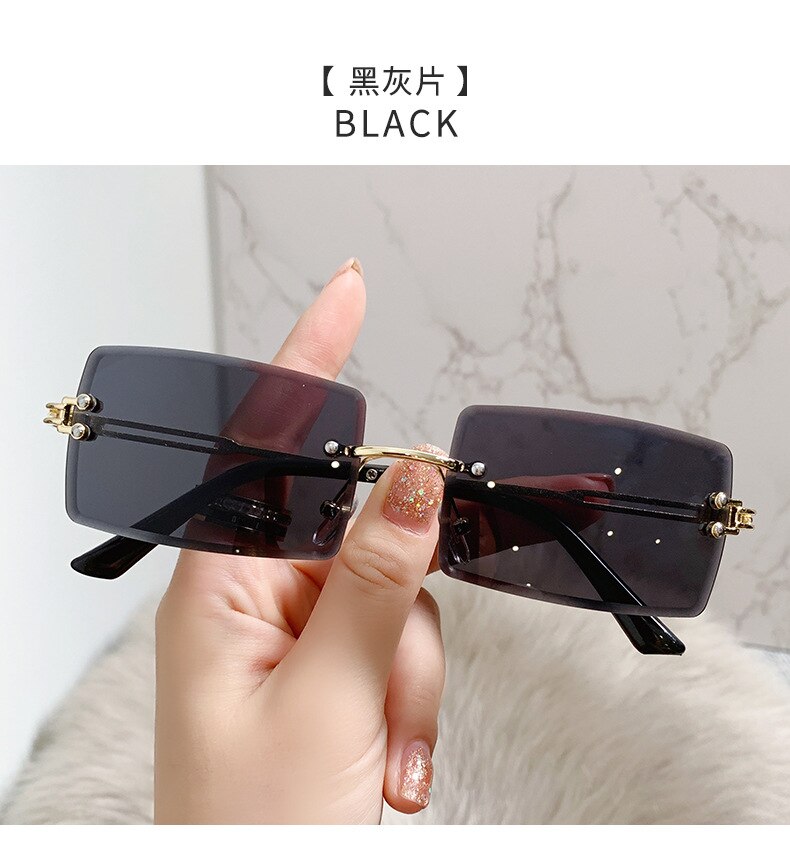 Load image into Gallery viewer, Women's sunglasses 2022 The most luxurious and latest fashion Square lens without frame
