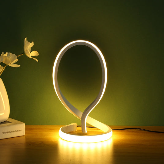 led desk lamps, Threaded shape, for office and home decorations. Various shapes