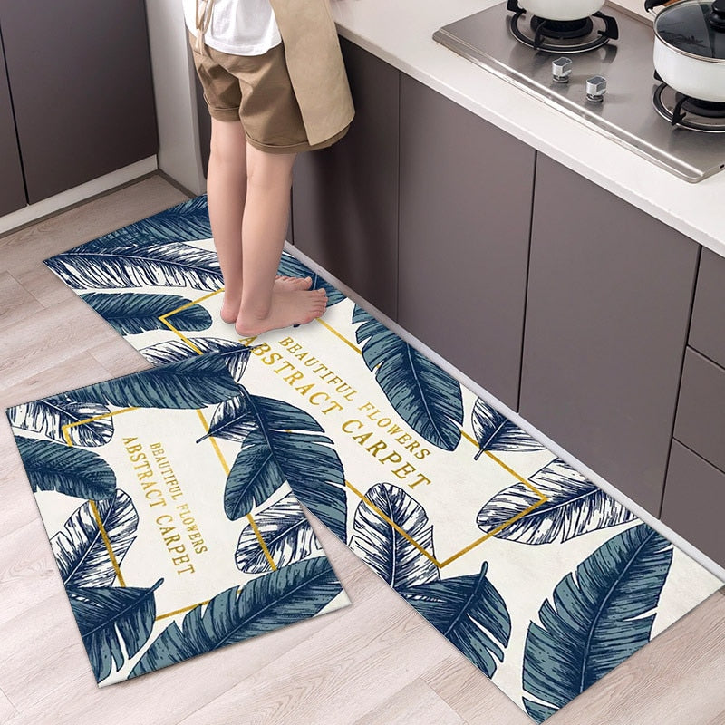 Load image into Gallery viewer, Fashion simple Scandinavian style kitchen rug
