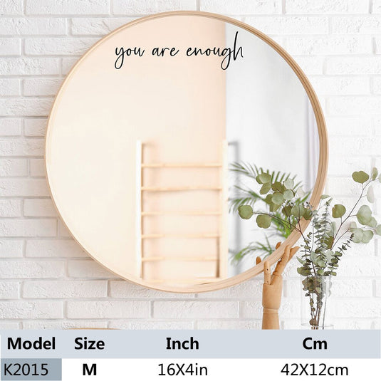 Mirror hanging on the wall To decorate the home décor With a shelf to carry things