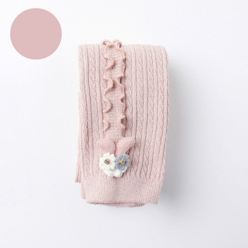 Load image into Gallery viewer, Autumn winter kids tights ,tights cotton candy color ribbed pantyhose 0-5 years
