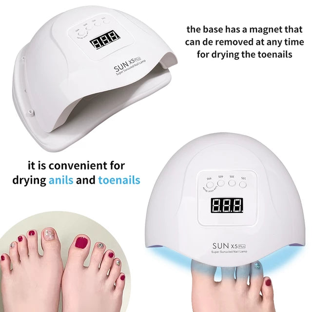 Load image into Gallery viewer, UV nail dryer, for drying nail polish Makes your life easier.
