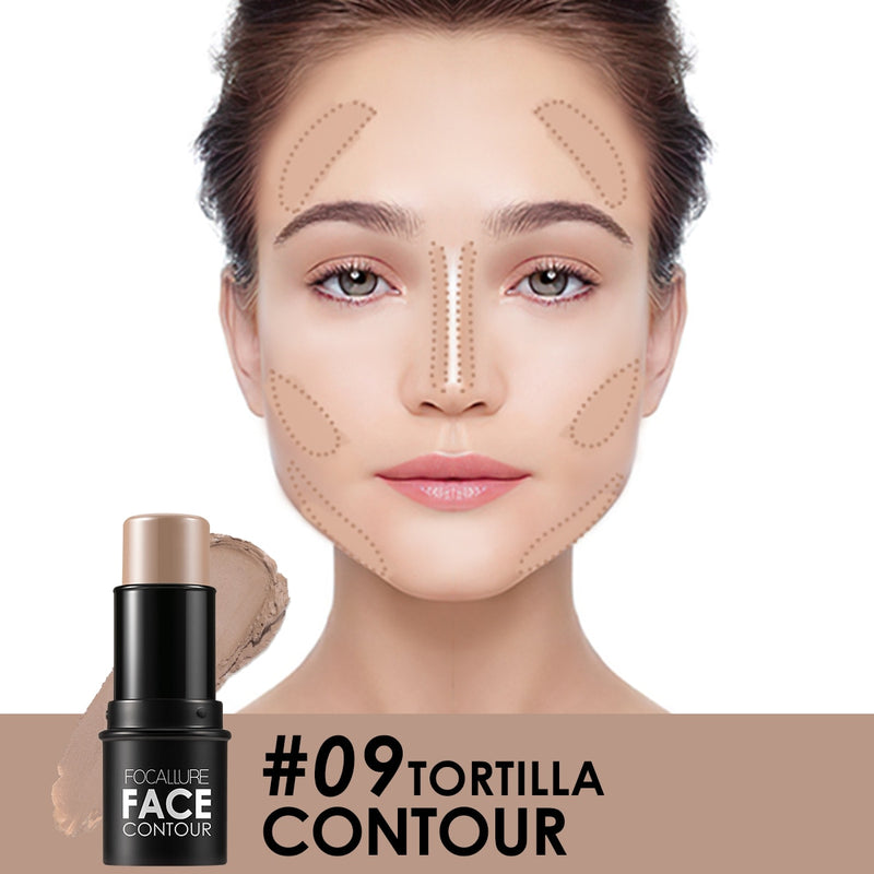Load image into Gallery viewer, FOCALLURE makeup shimmer highlighter contour &amp; bronzer creamy shimmer powder glitter contour stick
