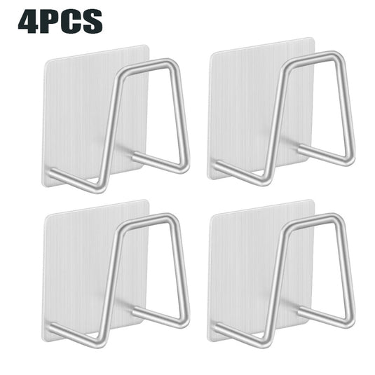 Non-rust aluminum sponge holder stick in the wall Suitable for home decoration