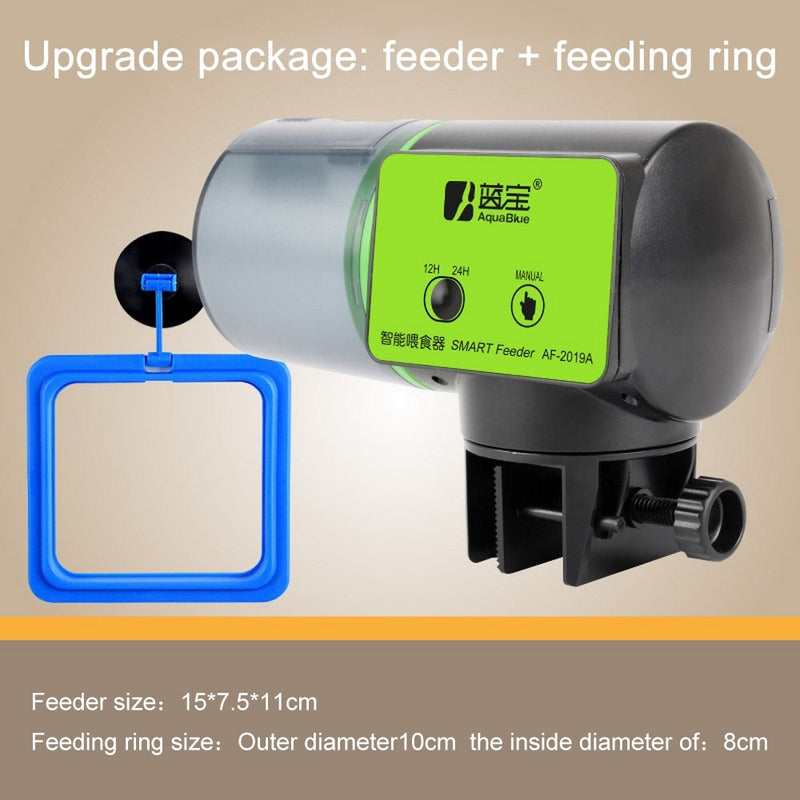 Load image into Gallery viewer, fish feeding device 2in 1 smart automatic Placed in the tank to feed the fish permanently
