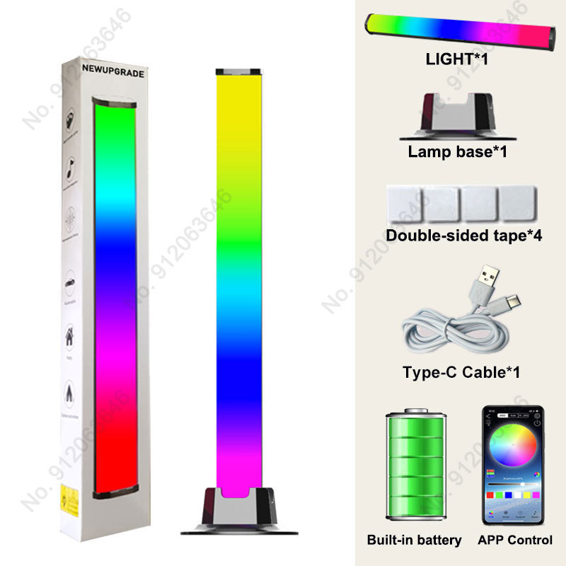 Load image into Gallery viewer, LED Pickup Light RGB Sound Control Symphony Lamp App Control Music Rhythm Lights Ambient LED Lamp
