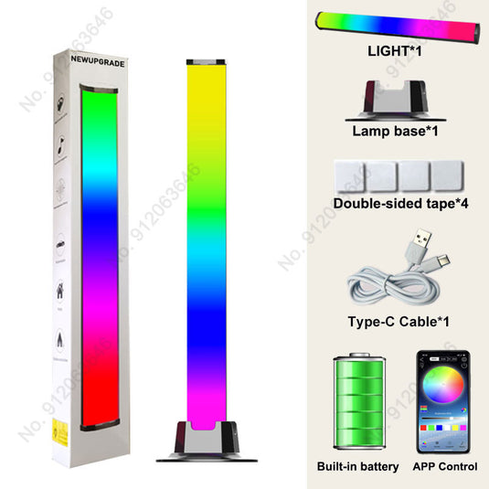 LED Pickup Light RGB Sound Control Symphony Lamp App Control Music Rhythm Lights Ambient LED Lamp