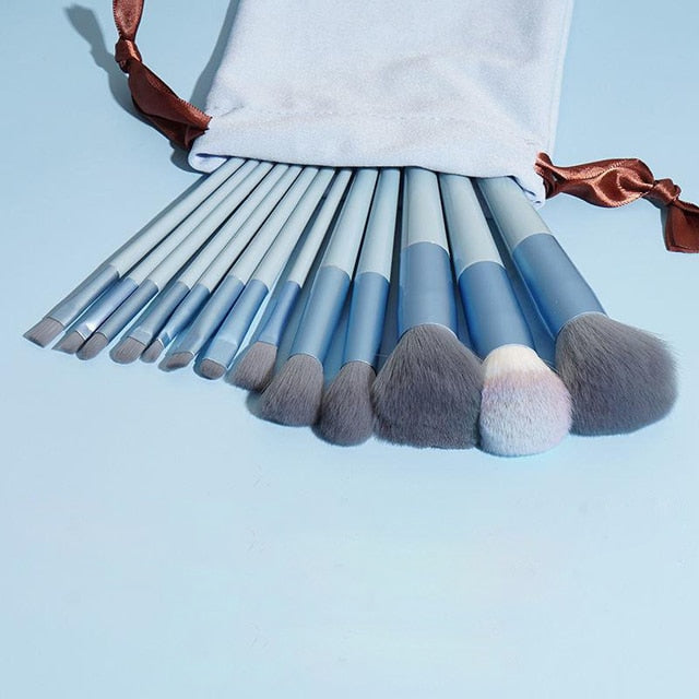 Load image into Gallery viewer, 13pcs fluffy soft makeup brush set for cosmetics, blusher and eyeshadows
