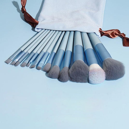13pcs fluffy soft makeup brush set for cosmetics, blusher and eyeshadows