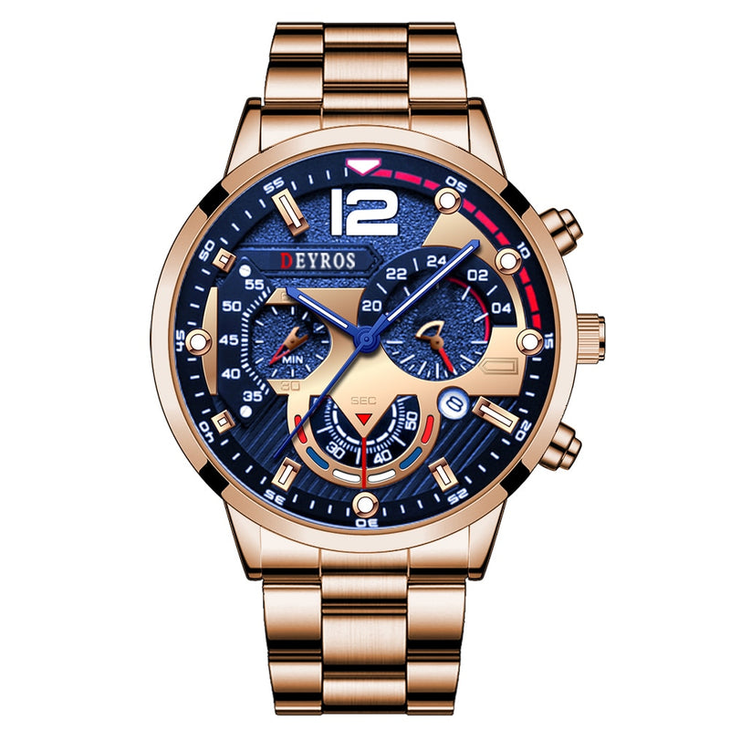 Load image into Gallery viewer, Luxury men's watch, stainless steel spor, luminous 12_color

