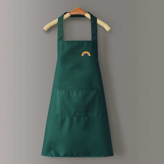 New korean version waterproof and oil-proof home kitchen apron for men and women