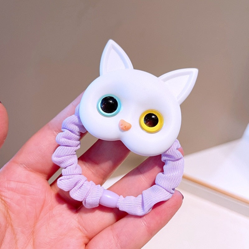 Load image into Gallery viewer, 2022 Beautiful and cute hair bands for girls, cat shape, elastic 15_color
