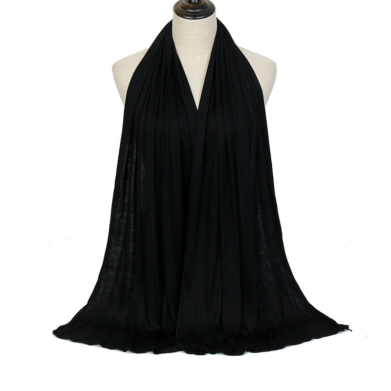 Load image into Gallery viewer, Cotton jersey scarf and veil Suitable for Muslim women soft and cottony elegant and covert all the colors
