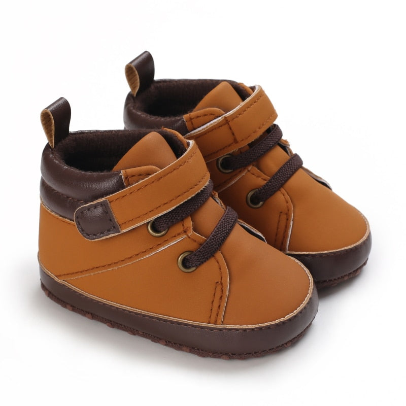 Load image into Gallery viewer, Baby shoes for newborn boys walking shoes lumbar soles anti slip
