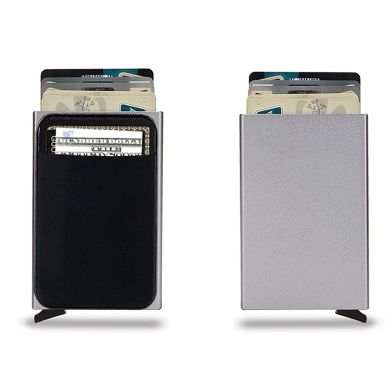 Load image into Gallery viewer, smart wallet Fits all your cards made of steel All colors are there
