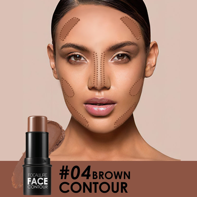 Load image into Gallery viewer, FOCALLURE makeup shimmer highlighter contour &amp; bronzer creamy shimmer powder glitter contour stick
