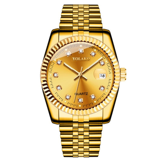 luxury men's watches The same luxury gold watches of stainless steel 4-colors