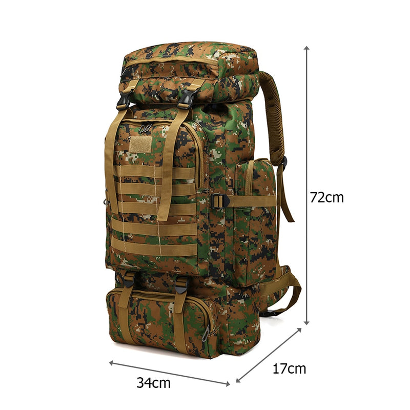 Load image into Gallery viewer, Large bag for travel and fishing bear in the back military figure waterproof
