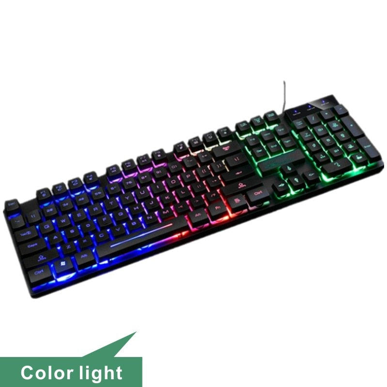 Load image into Gallery viewer, RGB Backlit Gaming Gamer Keyboard For PC Computer Desktop Laptop LED Luminous Mechanical Waterproof USB Wired Ergonomic Keyboard
