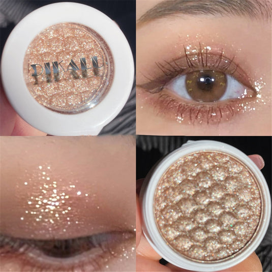 Gorgeous shimmer diamond eyeshadow palette, long lasting shine and can be used as highlighter